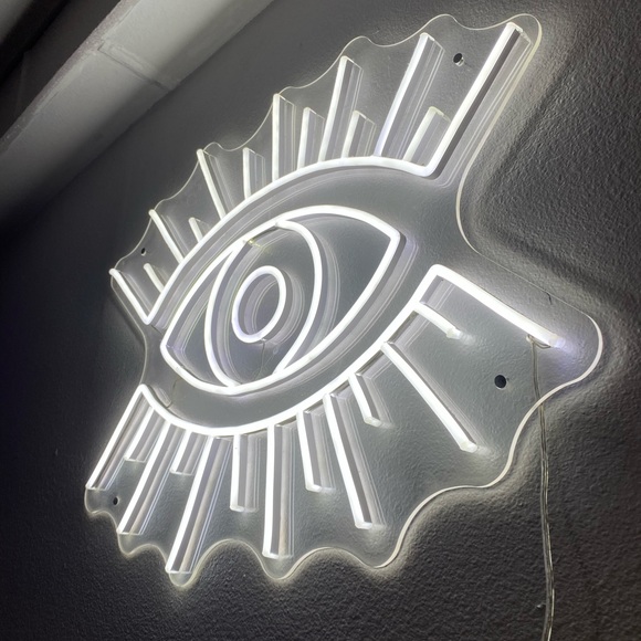 White “Eye” neon sign